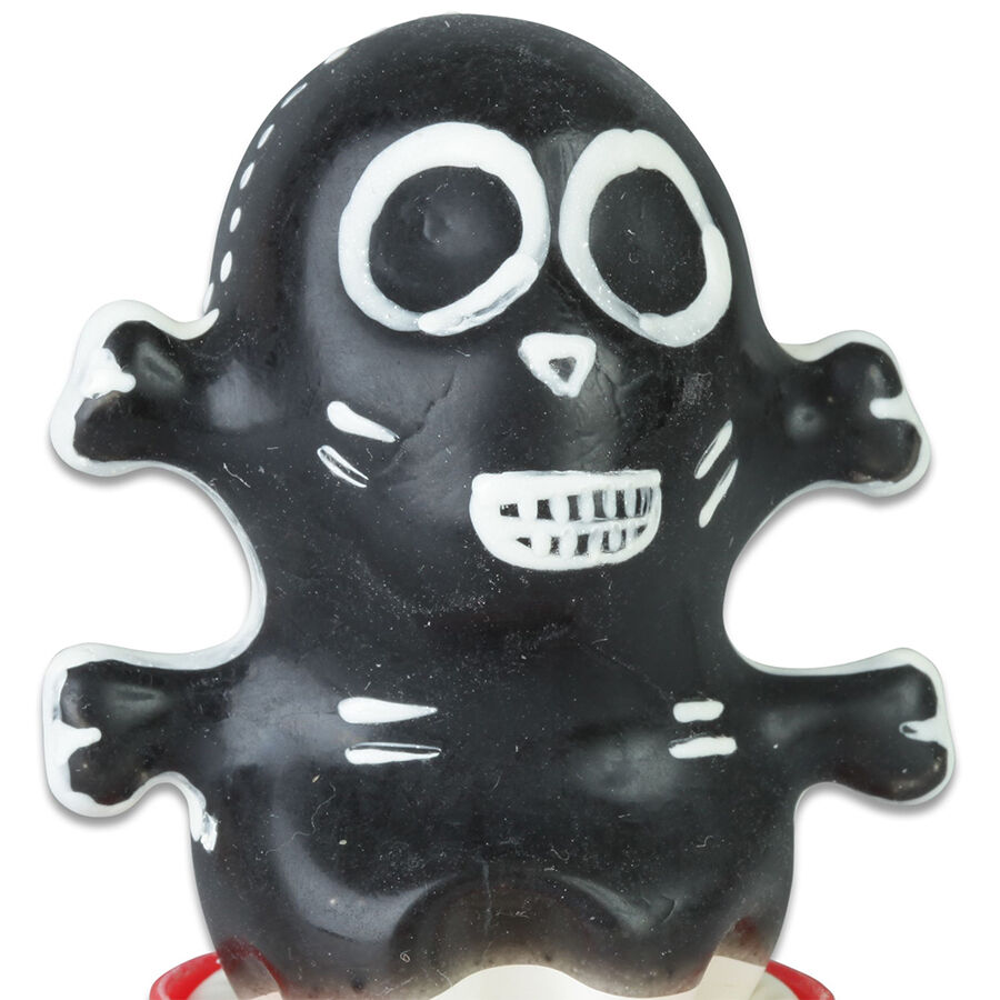 CONDOMERIE – PRESERVATIVO DECORATIVO PINTADO A MANO CALAVERA NEGRA MODELO 1