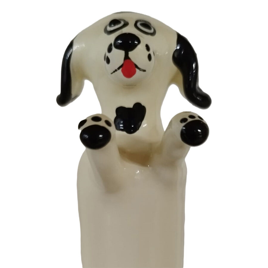 CONDOMERIE – PRESERVATIVO DECORATIVO PINTADO A MANO PERRO BLANCO FELIZ XL