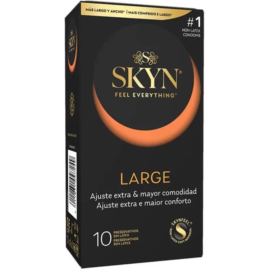 SKYN – PRESERVATIVO LARGE AJUSTE EXTRA 10 UNIDADES