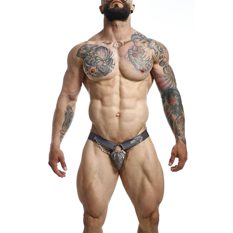 MOB – DNGEON JOCKSTRAP A PRESIÓN GRIS TALLA ÚNICA