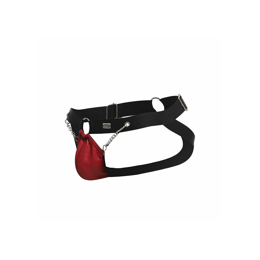 MOB - DNGEON JOCKSTRAP ROJO CON CADENAS TALLA ÚNICA - Imagen 6