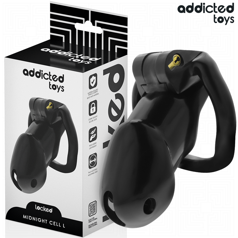 ADDICTED TOYS LOCKED – MINDNIGHT CELL JAULA PARA PENE TALLA L