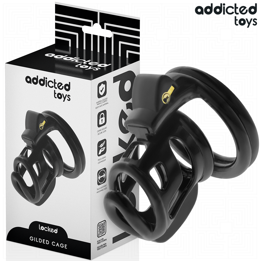 ADDICTED TOYS LOCKED – GILDEN CAGE JAULA PARA PENE DE SILICONA 8,5 CM