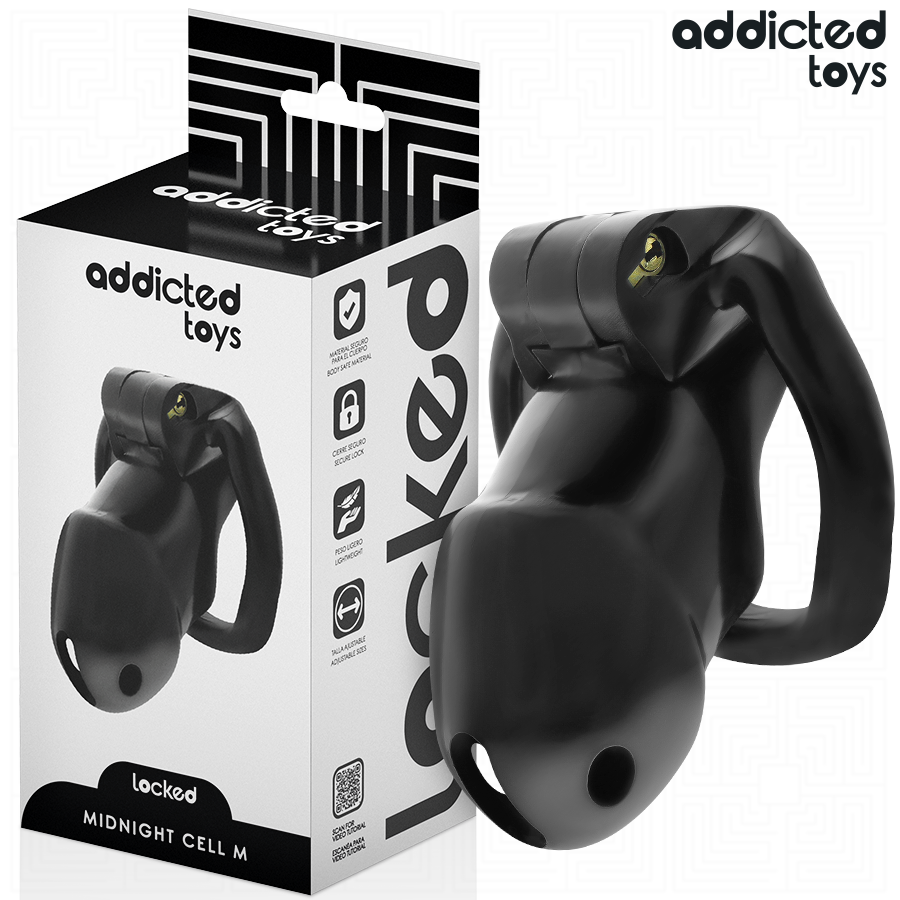 ADDICTED TOYS LOCKED – MINDNIGHT CELL JAULA PARA PENE TALLA M