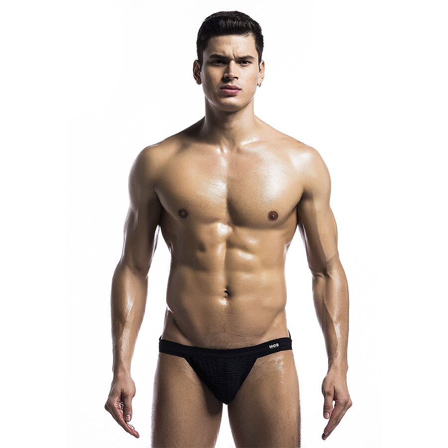 MOB – BAÑADOR FETISH JOCKSTRAP NEGRO TALLA S