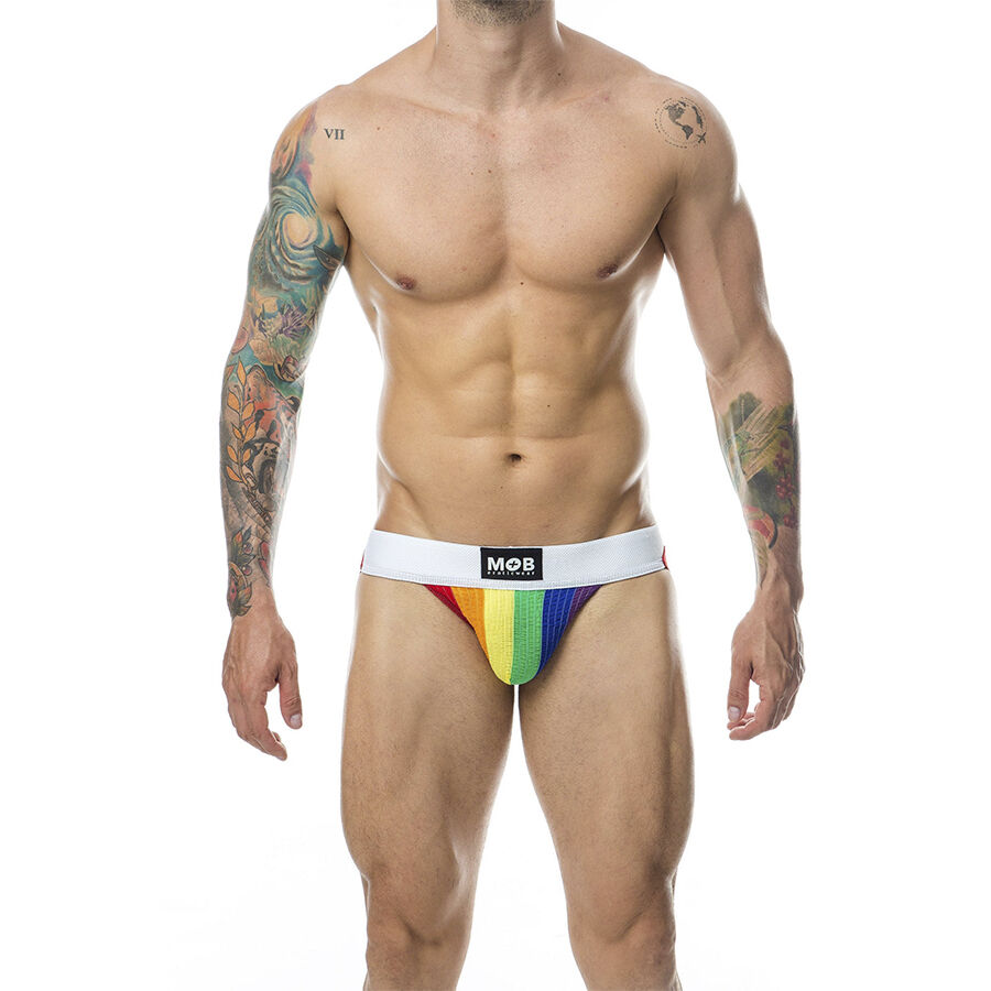 MOB - JOCK CLASICO STRIPE RAINBOW TALLA S - Imagen 7