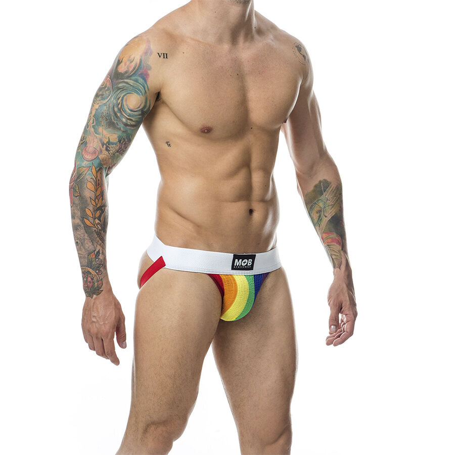 MOB - JOCK CLASICO STRIPE RAINBOW TALLA S - Imagen 6
