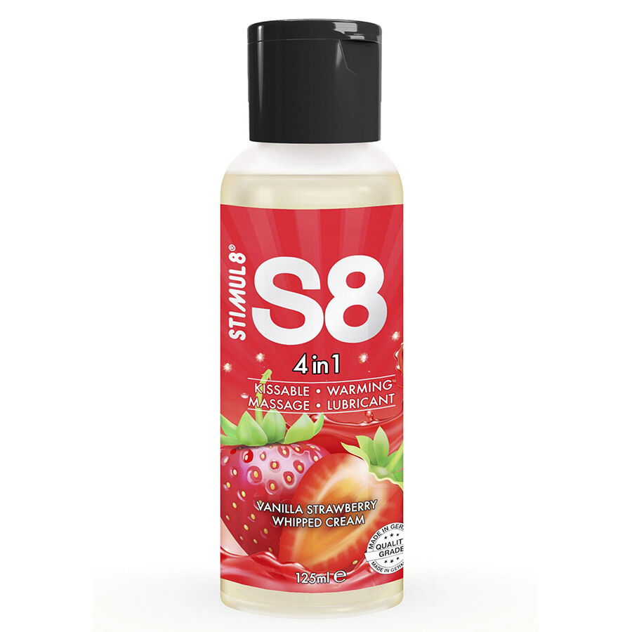 STIMUL8 – S8 4 EN 1 LUBRICANTE POSTRE FRESA 125 ML