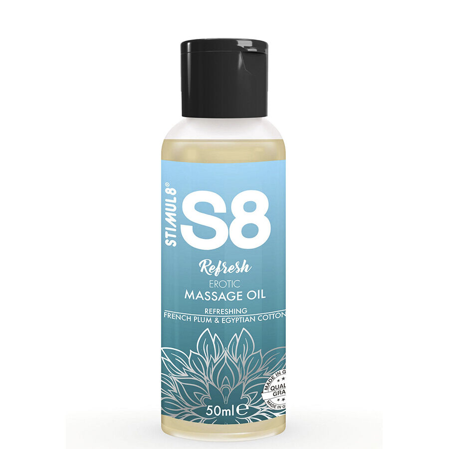 STIMUL8 – S8 REFRESH ACEITE DE MASAJE ERÓTICO ALGODÓN 50 ML