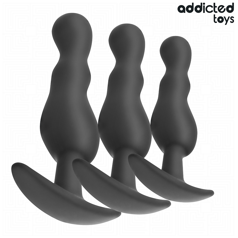 ADDICTED TOYS - SET DE 3 PLUG ANAL SILICONA MODELO 1 - Imagen 2