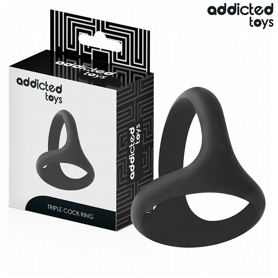 ADDICTED TOYS – ANILLO TRIPLE GRUESO PARA EL PENE
