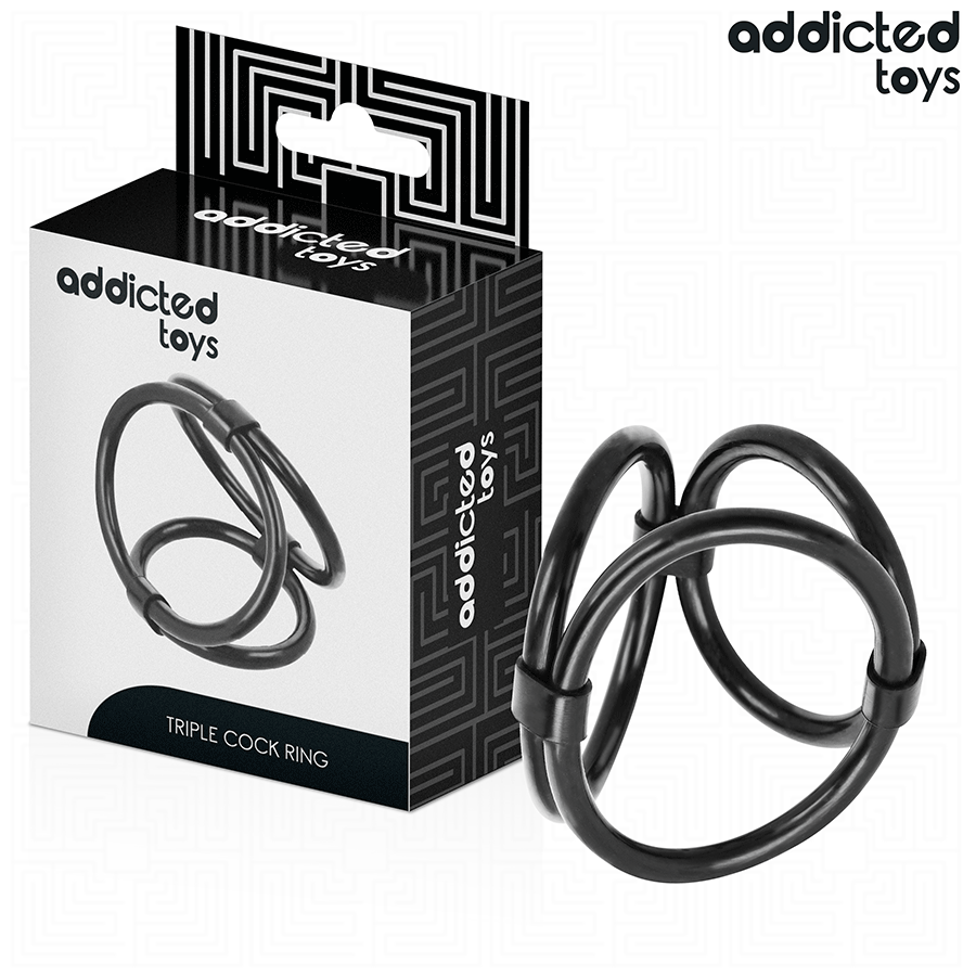 ADDICTED TOYS – ANILLO TRIPLE PARA EL PENE