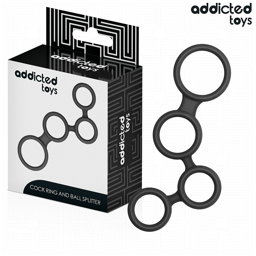 ADDICTED TOYS – ANILLO PARA EL PENE CON DIVISORES PARA TESTÍCULOS
