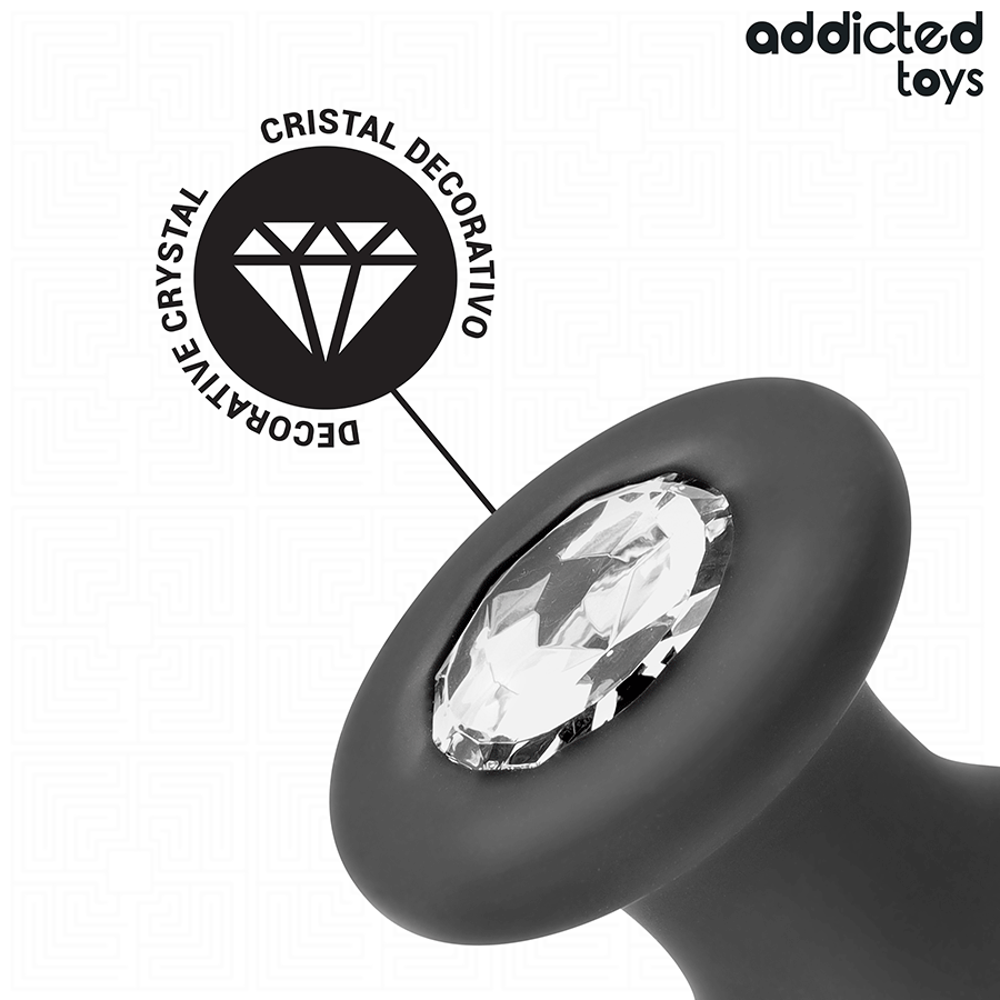 ADDICTED TOYS - PLUG ANAL CON JOYA SILICONA TALLA M 10,4 CM - Imagen 5