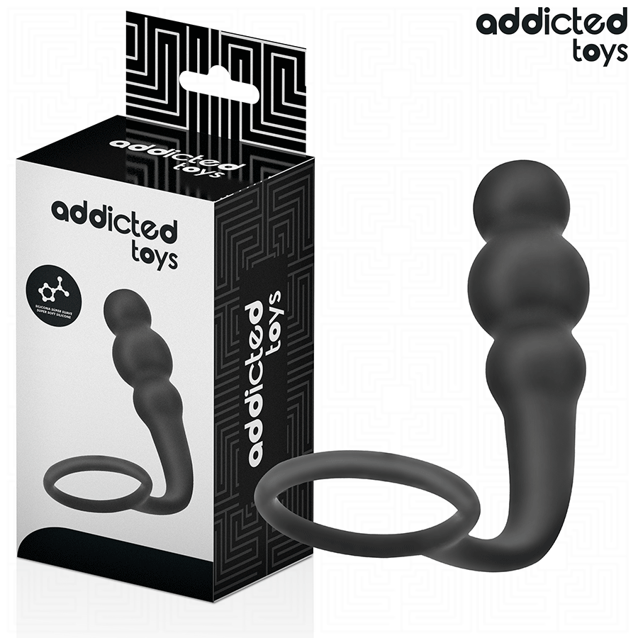 ADDICTED TOYS – PLUG ANAL CON ANILLO SILICONA MODELO 1