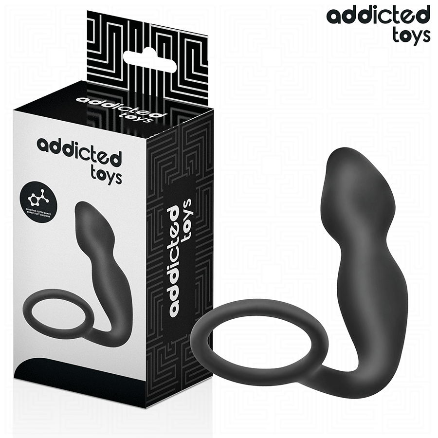 ADDICTED TOYS – PLUG ANAL CON ANILLO SILICONA MODELO 2