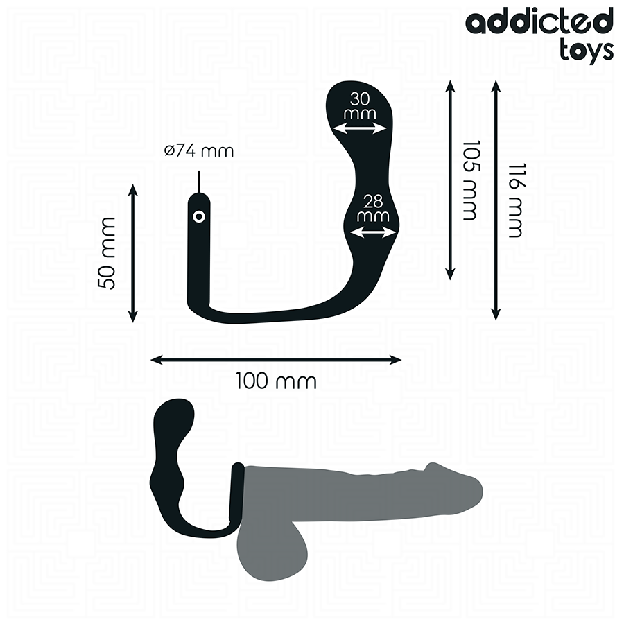 ADDICTED TOYS - PLUG ANAL CON ANILLO SILICONA MODELO 3 - Imagen 4