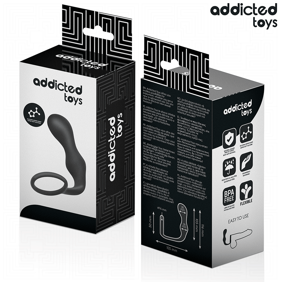 ADDICTED TOYS - PLUG ANAL CON ANILLO SILICONA MODELO 3 - Imagen 6