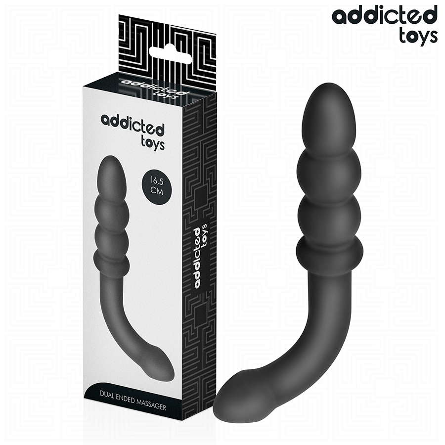 ADDICTED TOYS – MASAJEADOR ANAL DOBLE SILICONA 16,5 CM
