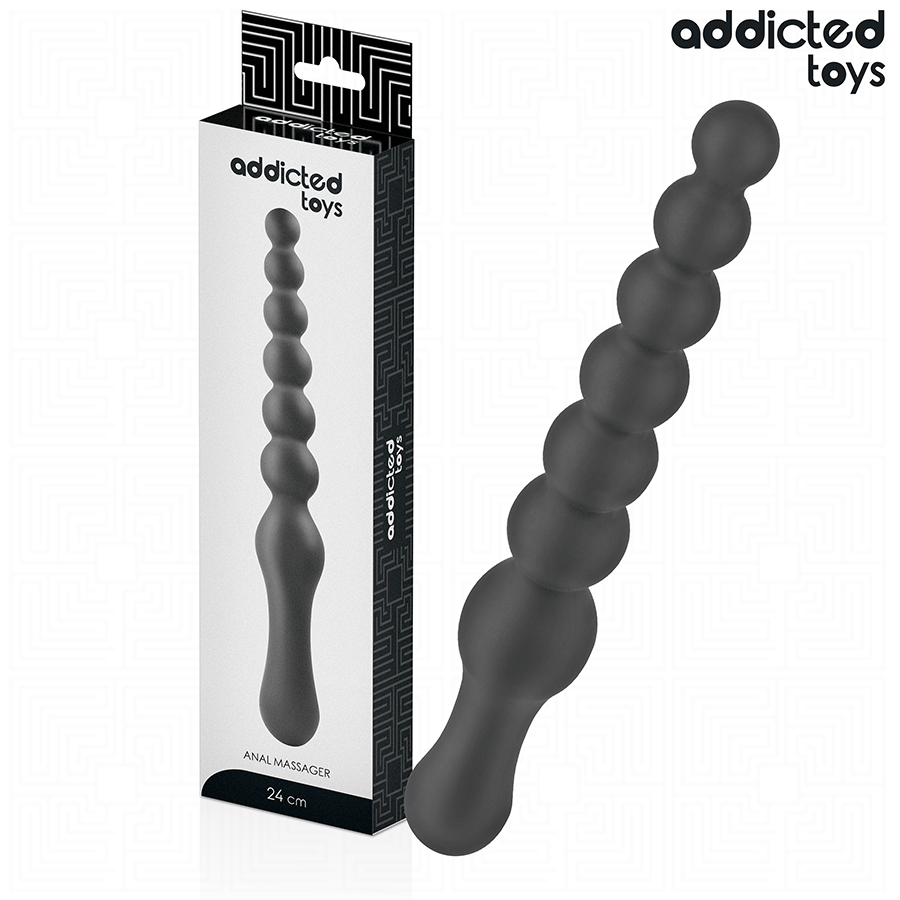ADDICTED TOYS – MASAJEADOR ANAL DOBLE SILICONA 24 CM