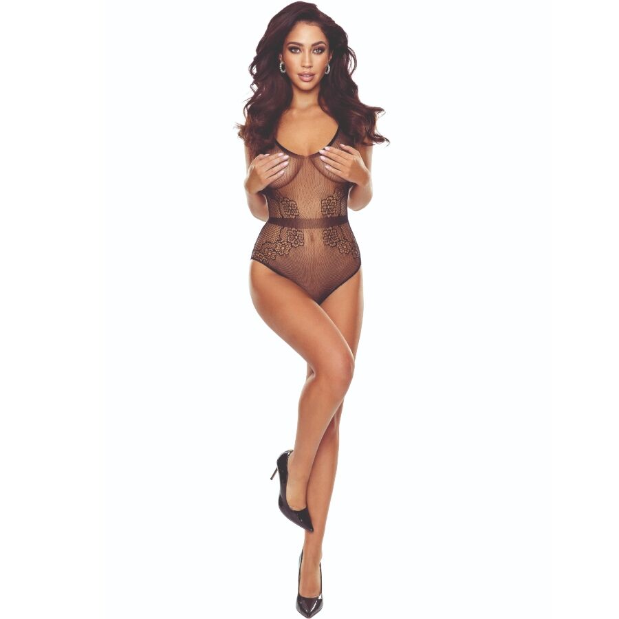 PASSION – BS115 BODYSTOCKING REJILLA NEGRO