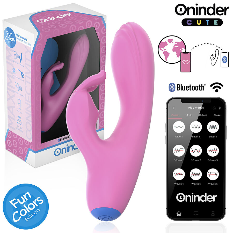 ONINDER CUTE – LOVE BUNNY VIBRADOR PUNTO G Y CLITORIS – APP MUNDIAL GRATUITA