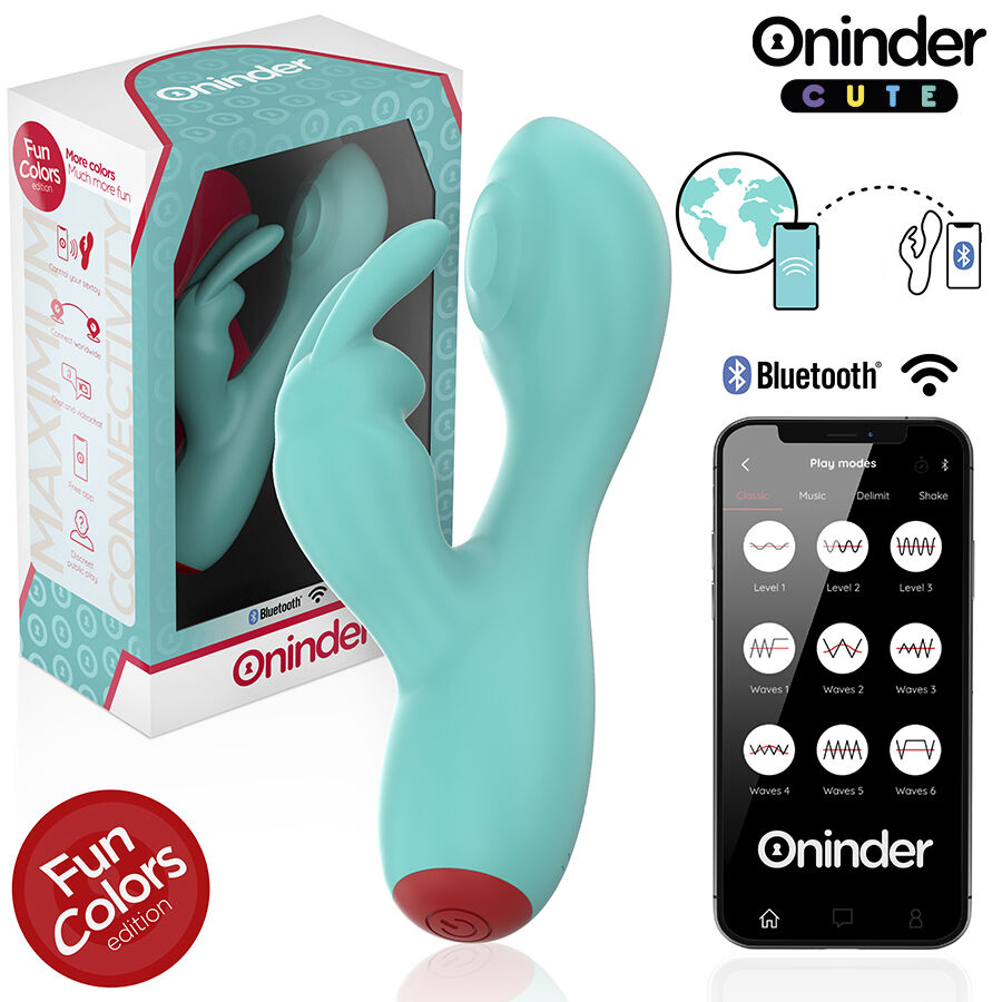 ONINDER CUTE – LOVE BUNNY VIBRADOR PUNTO G Y CLÍTORIS – APP MUNDIAL GRATUITA