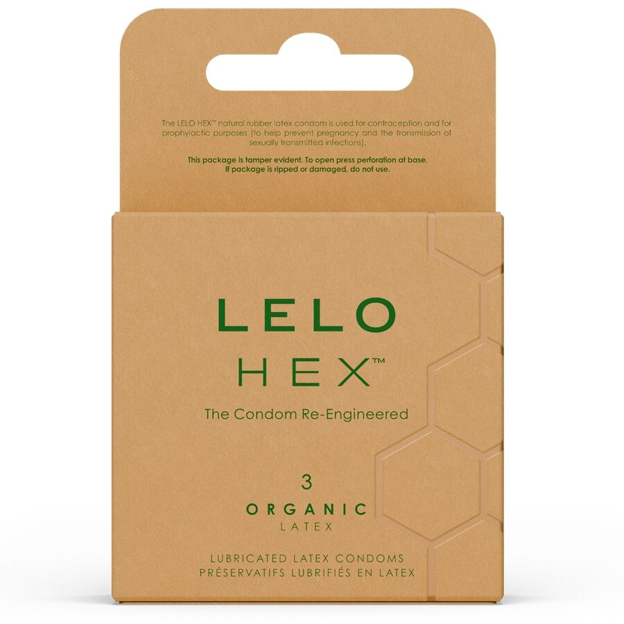 LELO – HEX ORGANIC PRESERVATIVO CAJA 3 UDS