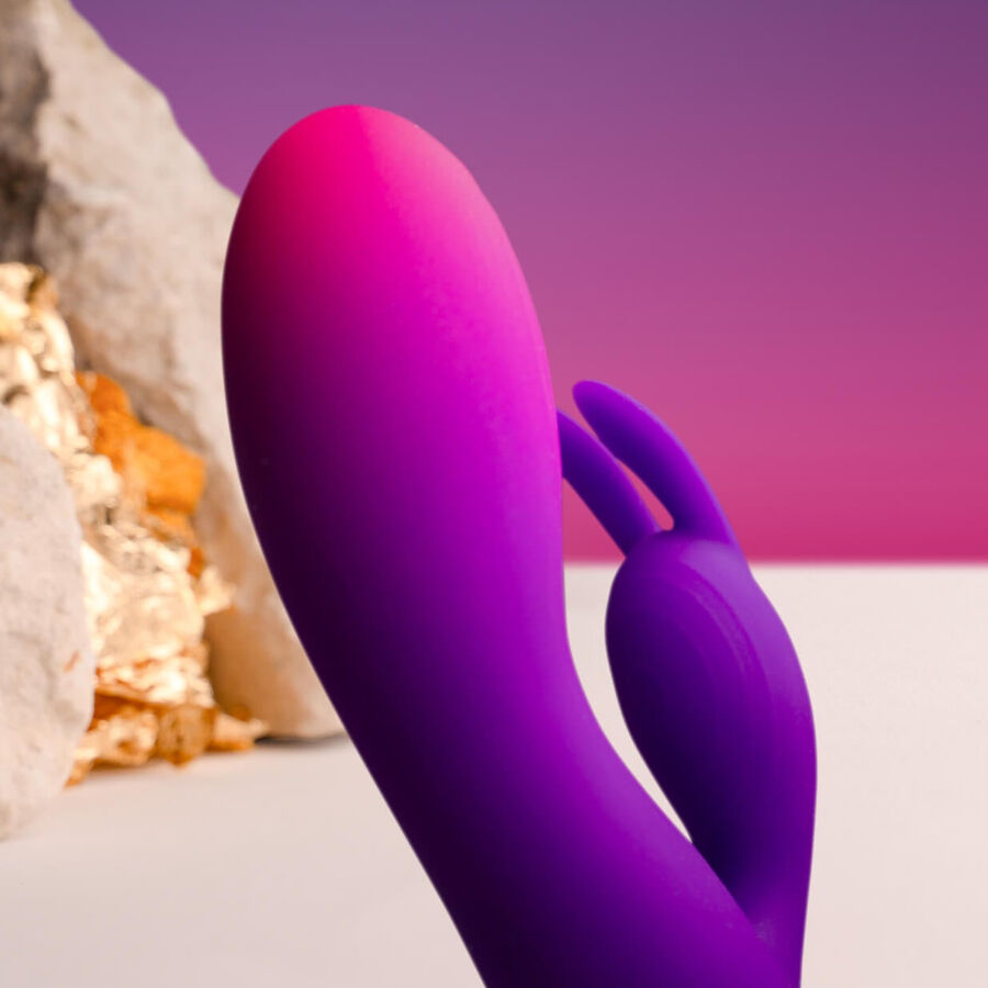 ROCKS- OFF - GLO- GIRL VIBRADOR RABBIT MORADO - Imagen 6
