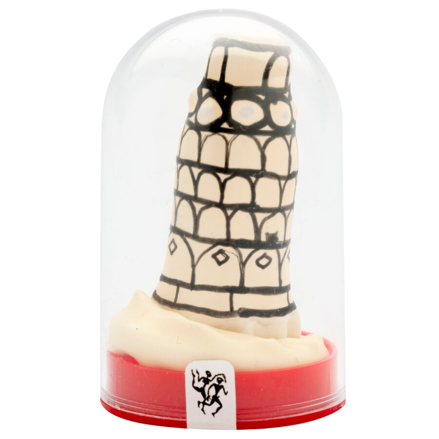 CONDOMERIE – PRESERVATIVO DECORATIVO PINTADO A MANO TORRE DE PISA