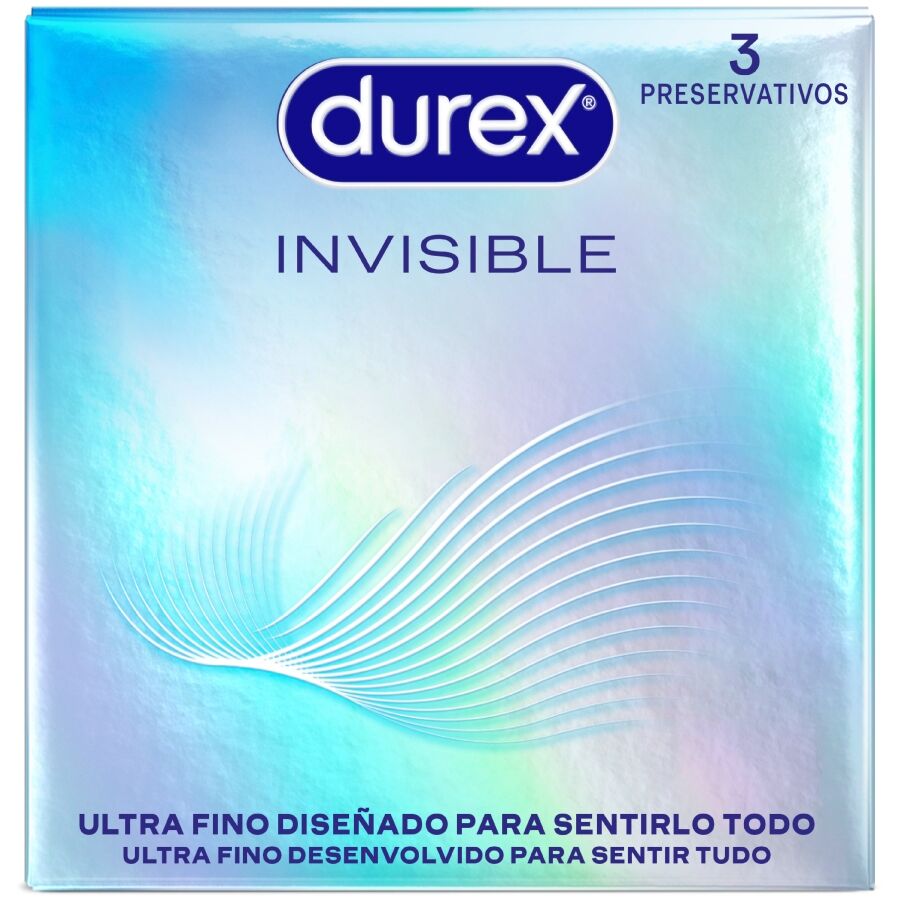 DUREX – PRESERVATIVOS INVISIBLE ULTRA FINO 3 UNIDADES