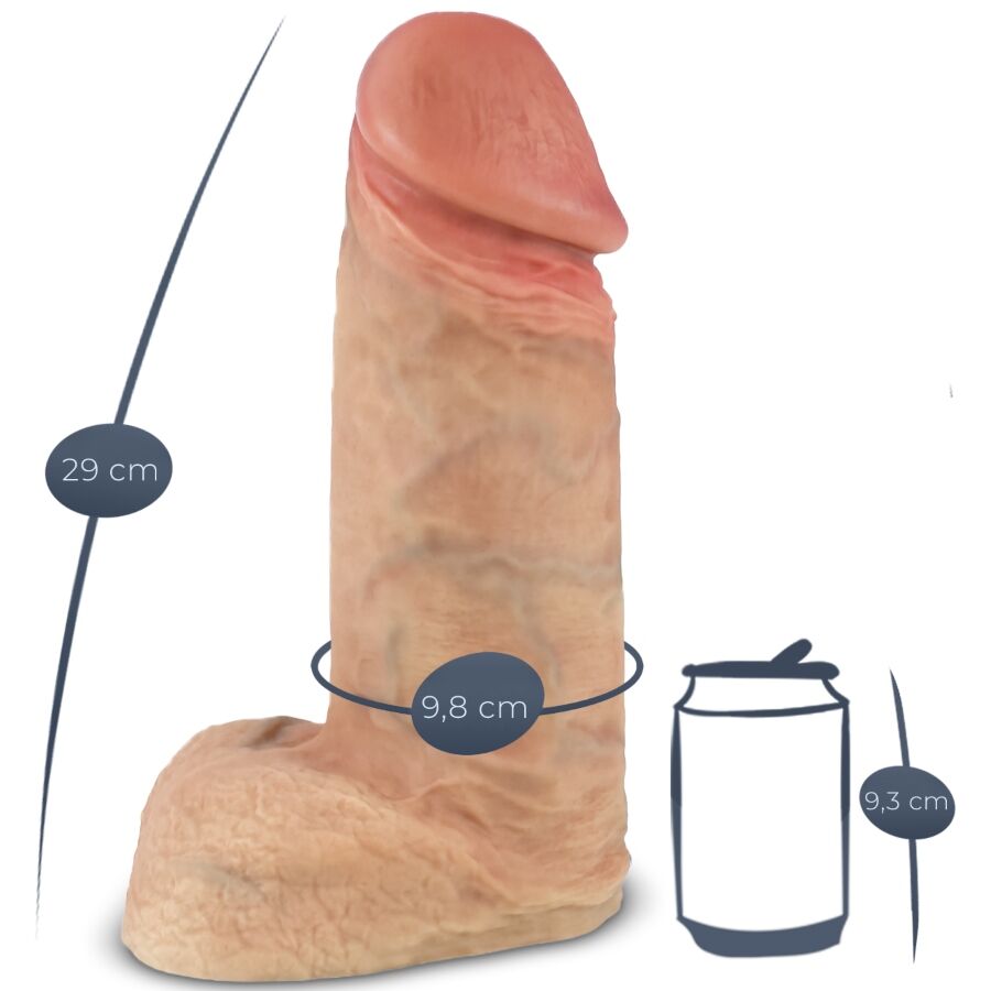SILEXD - MODELO 1 XTREME PENE REALÍSTICO SILICONA PREMIUM 28 CM - Imagen 6