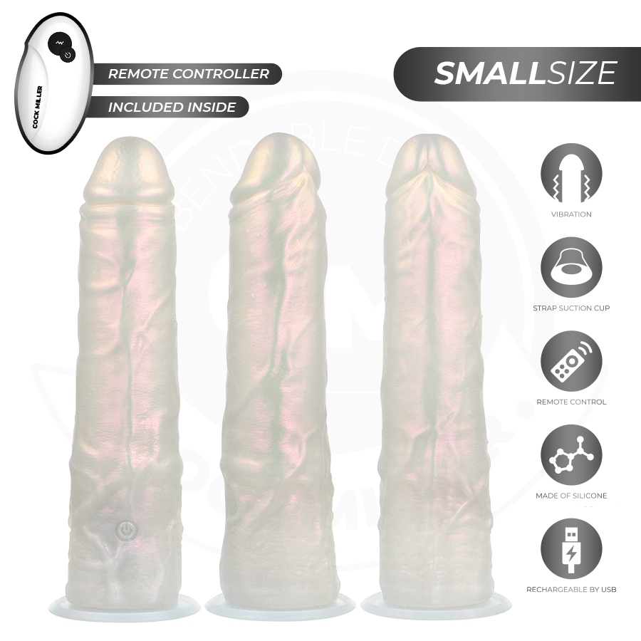 COCK MILLER - DILDO SILICONA 19,5 CM , LUCES Y VIBRACIÓN CON CONTROL REMOTO - Imagen 9