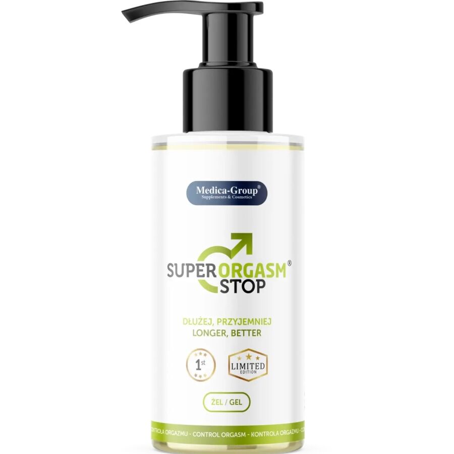 MEDICA GROUP – SÚPER ORGASM STOP GEL ÍNTIMO PARA HOMBRE 150 ML