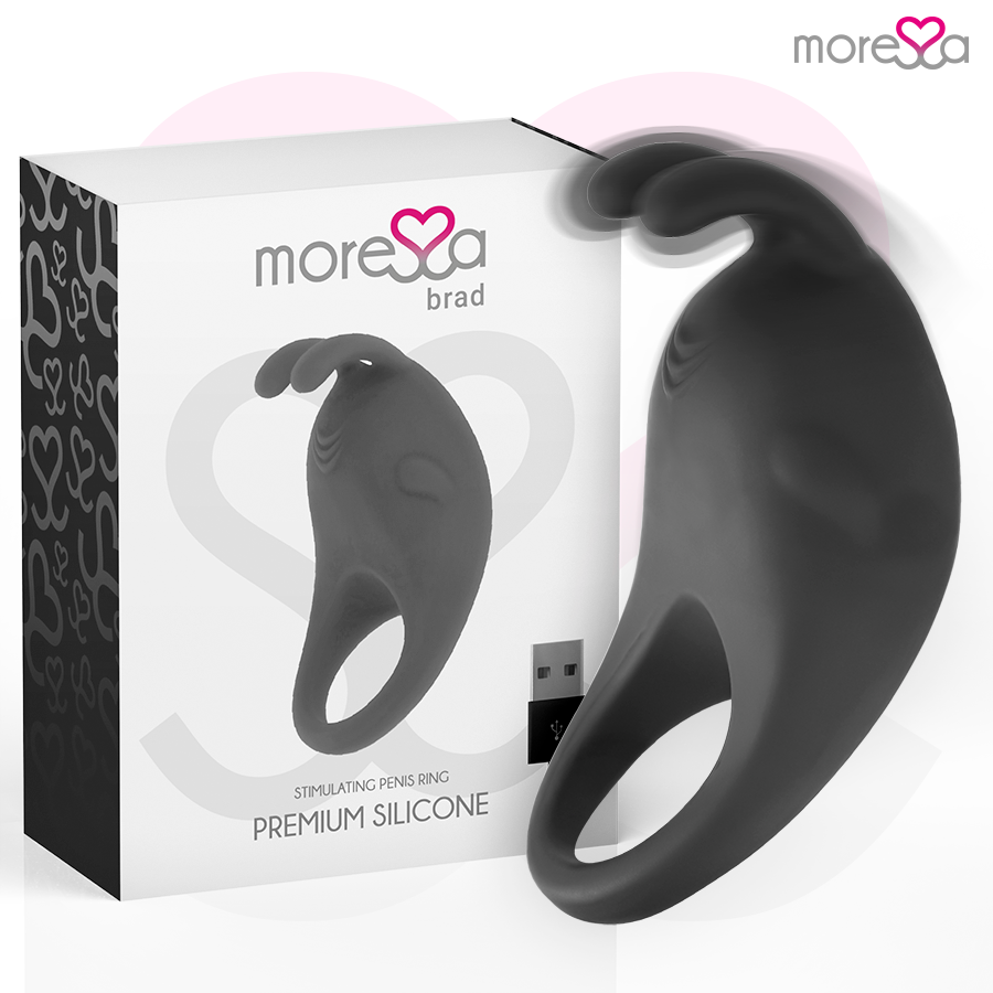 MORESSA – BRAD PREMIUM SILICONE RECARGABLE NEGRO