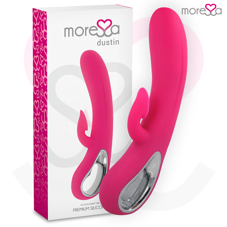 MORESSA – DUSTIN SUCCIONADOR CLITORIAL Y POTENTE VIBRACIÓN PREMIUM SILICONE RECARGABLE
