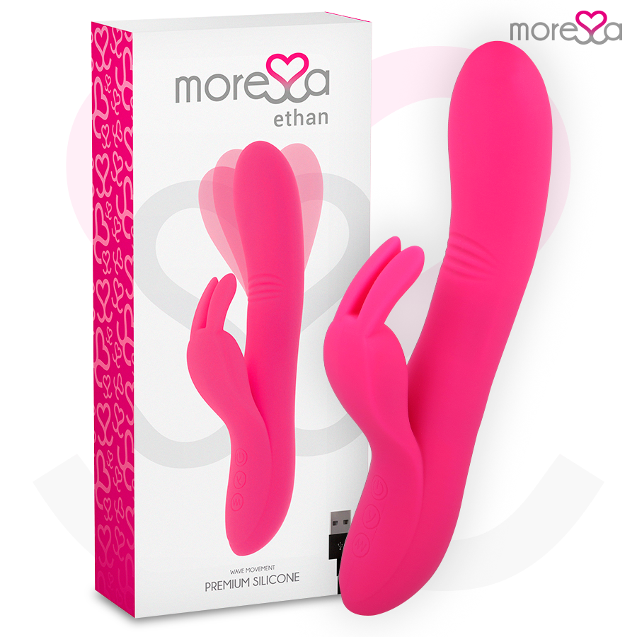 MORESSA – ETHAN EFECTO WAVE MAS POTENTE VIBRACIÓN PREMIUM SILICONE RECARGABLE