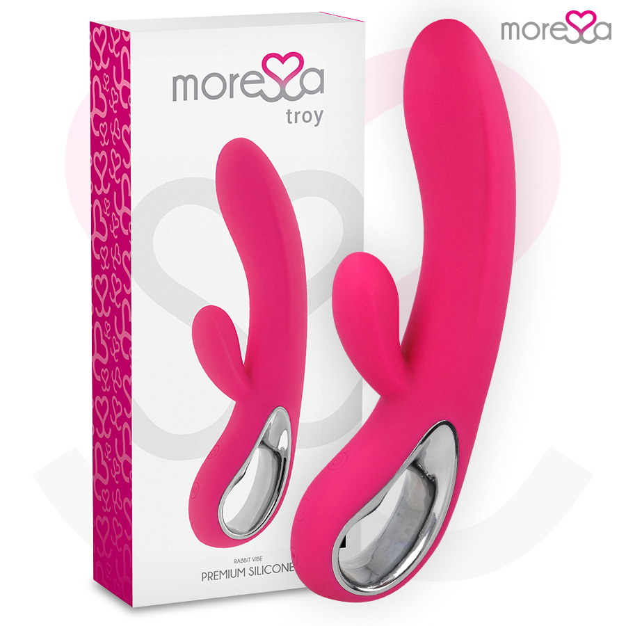 MORESSA – TROY MASAJEADOR PUNTO G Y CLITORIS PREMIUM SILICONE RECARGABLE