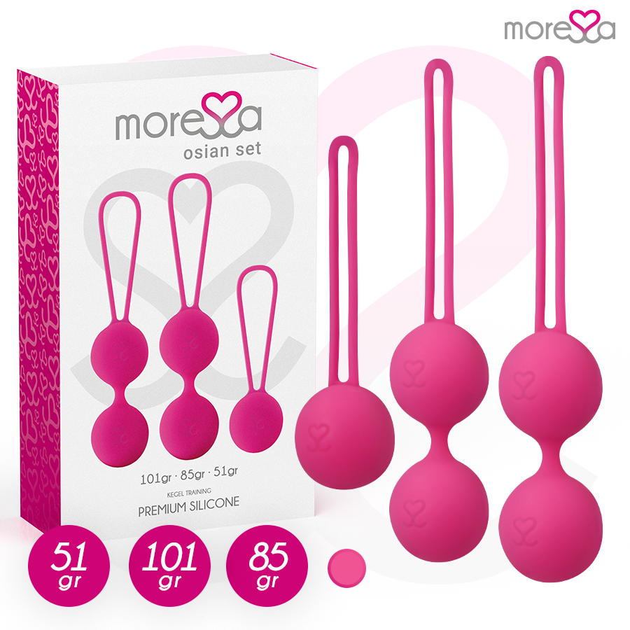 MORESSA – OSIAN SET PREMIUM SILICONA ROSA (Osian One – 51 g | Osian Two – 101 g | Osian Three 85 g)