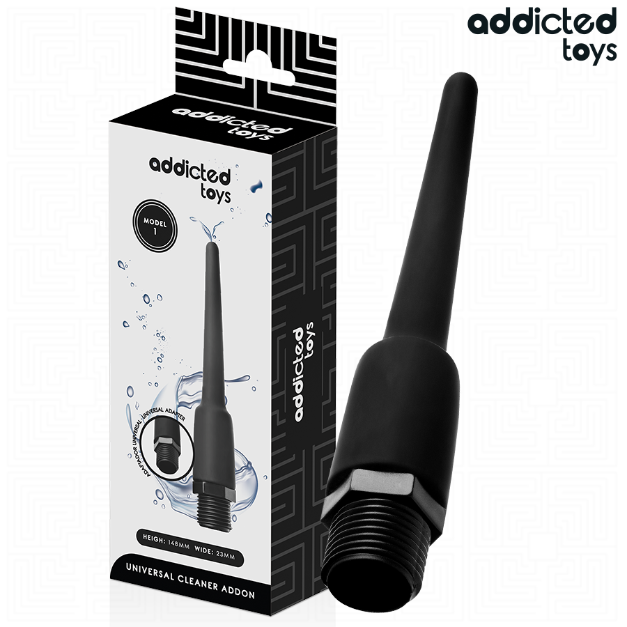 ADDICTED TOYS – LIMPIADOR ANAL CON ADAPTADOR UNIVERSAL MODELO 1