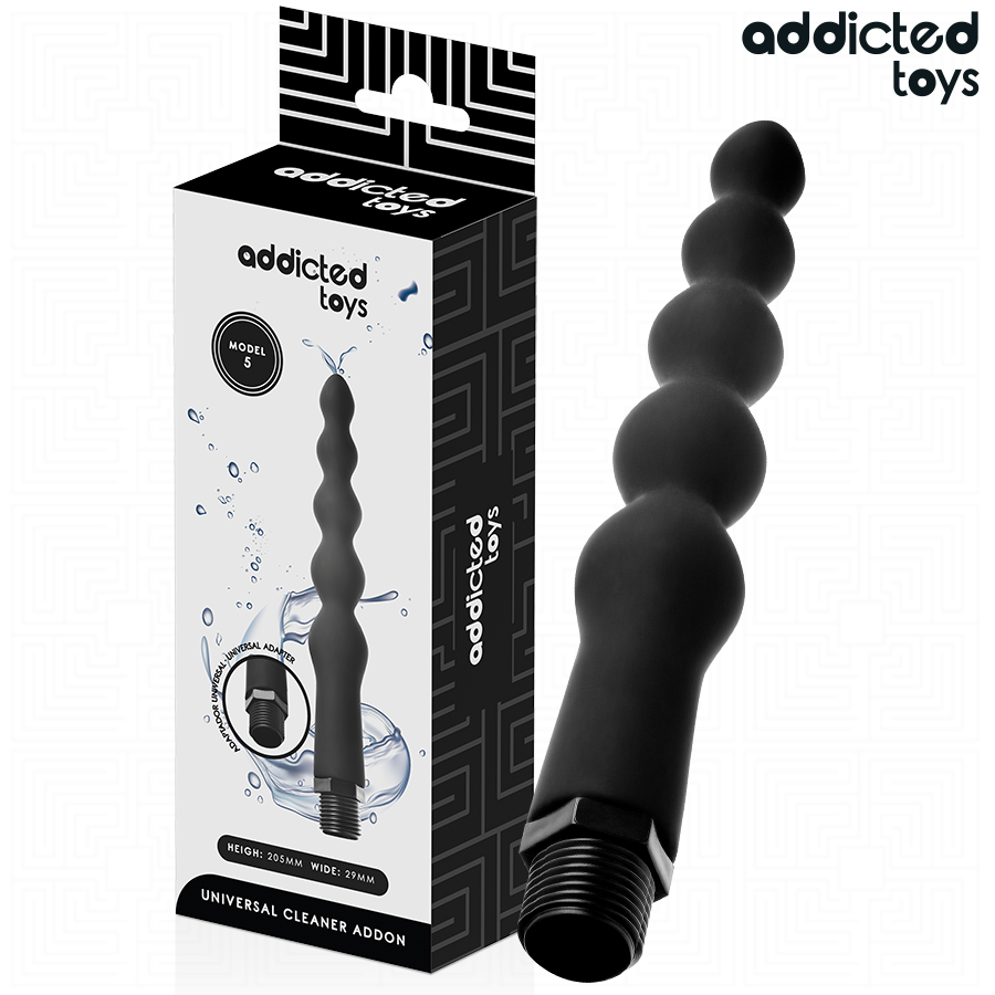 ADDICTED TOYS – LIMPIADOR ANAL CON ADAPTADOR UNIVERSAL MODELO 5