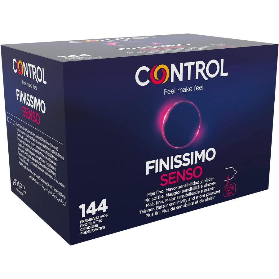CONTROL – PRESERVATIVOS FINISSIMO SENSO 144 UNIDADES