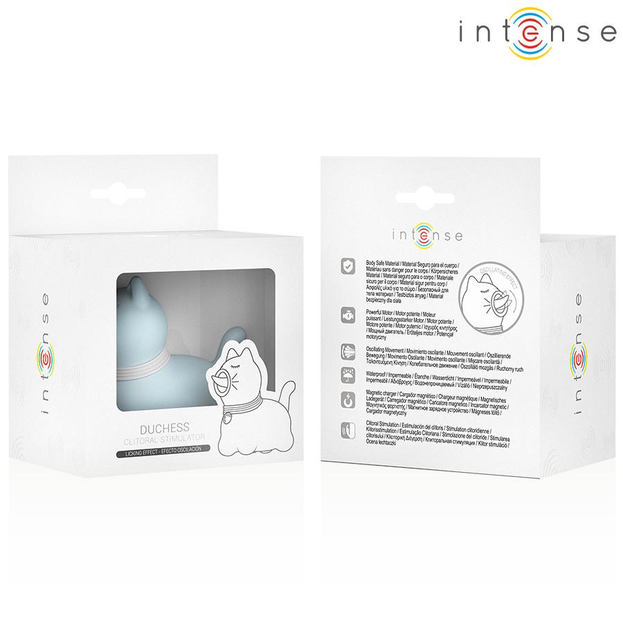 INTENSE - DUCHESS ESTIMULADOR CON LENGUA ROTATIVA 360º AZUL - Imagen 7