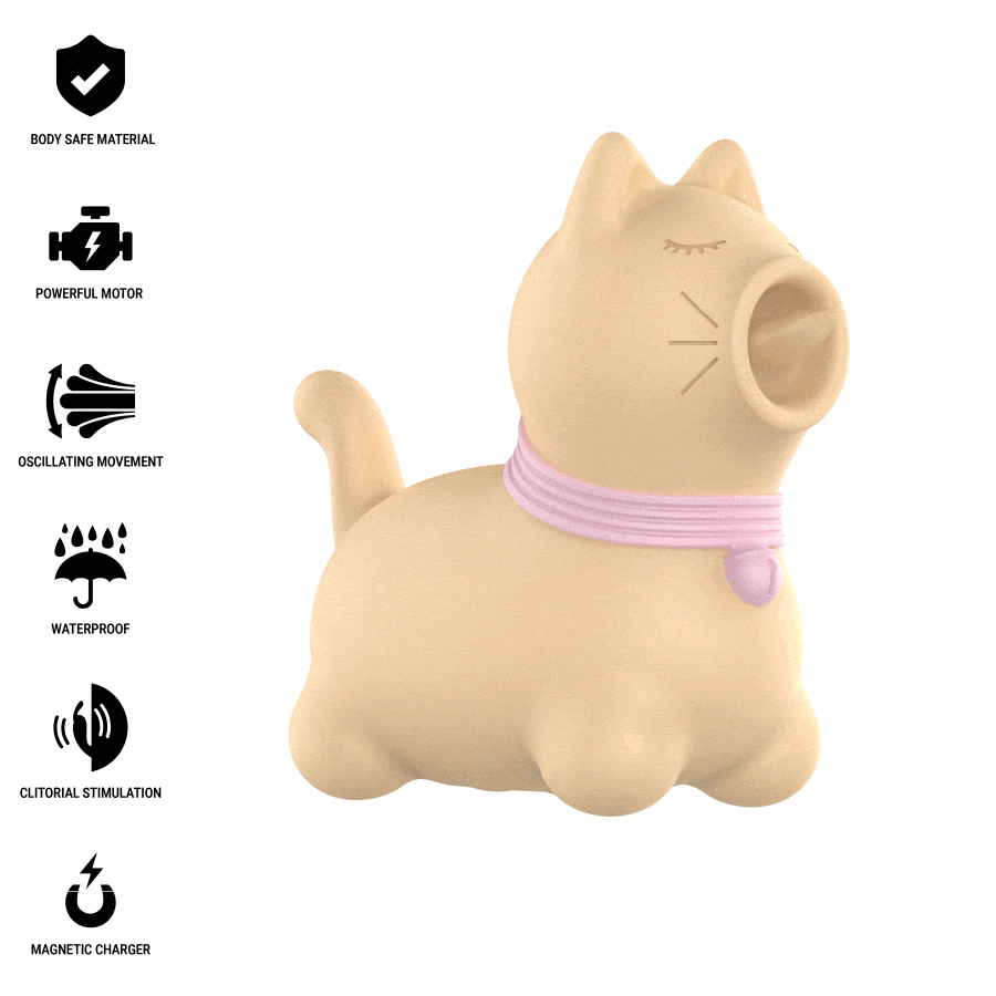 INTENSE – TOULOUSE ESTIMULADOR CON LENGUA ROTATIVA 360º AMARILLO