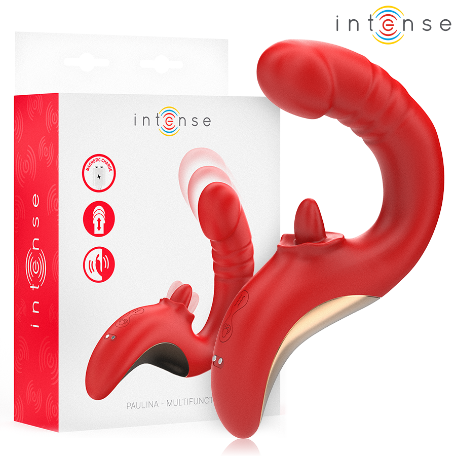 INTENSE – PAULINA VIBRADOR & ESTIMULADOR EN FORMA DE U ROJO