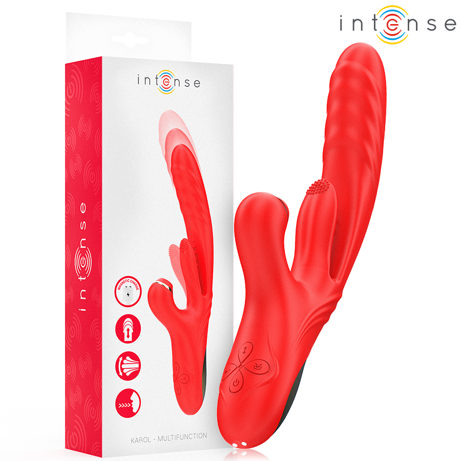 INTENSE – KAROL VIBRADOR MULTIFUNCIÓN EMPUJE & SUCCION & ESTIMULACIÓN