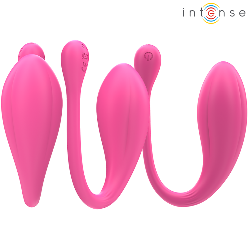 INTENSE - JANICE VIBRADOR U DOBLE ESTIMULACIÓN 10 VIBRACIONES ROSA CONTROL REMOTO - Imagen 3