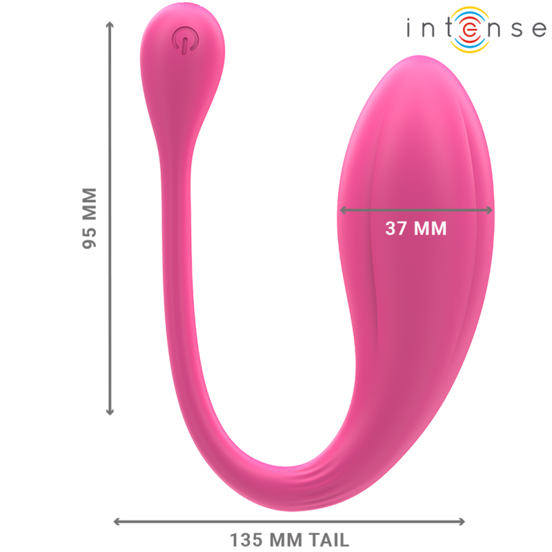 INTENSE - JANICE VIBRADOR U DOBLE ESTIMULACIÓN 10 VIBRACIONES ROSA CONTROL REMOTO - Imagen 6