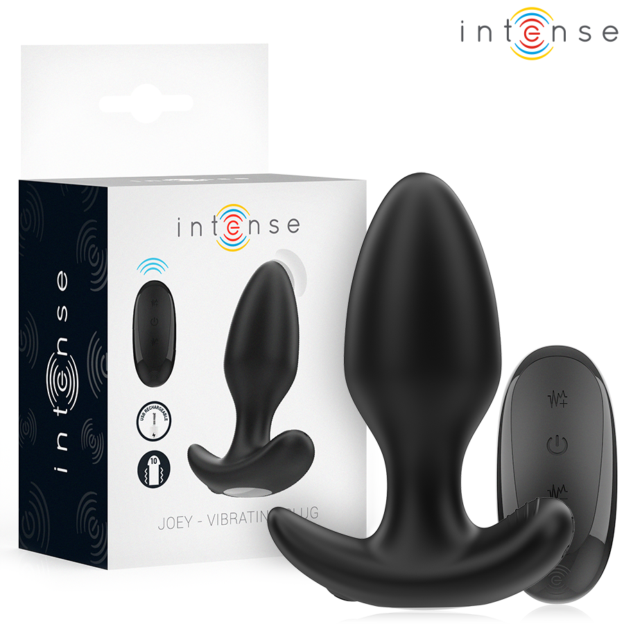 INTENSE – JOEY PLUG ANAL 10 VIBRACIONES NEGRO CONTROL REMOTO