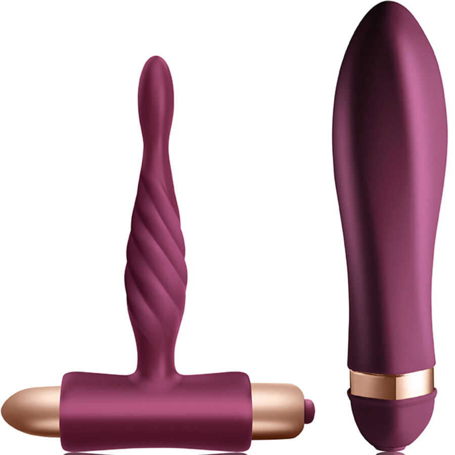 CLIMAXIMUM – DARE KIT VIBRADOR TRENZADO + PLUG ANAL PRINCIPIANTES